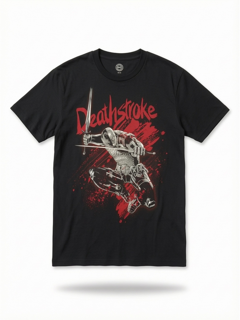 DC Comics Deathstroke Graphic T- Shirt Men’s Small Black Red Sword Tee NWT